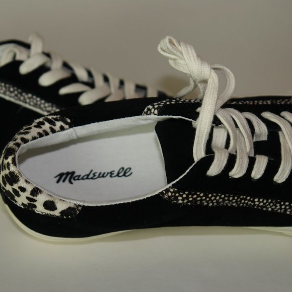 NEW Madwell Sidewalk Low Tops Black Suede Size 8 - Picture 7 of 7